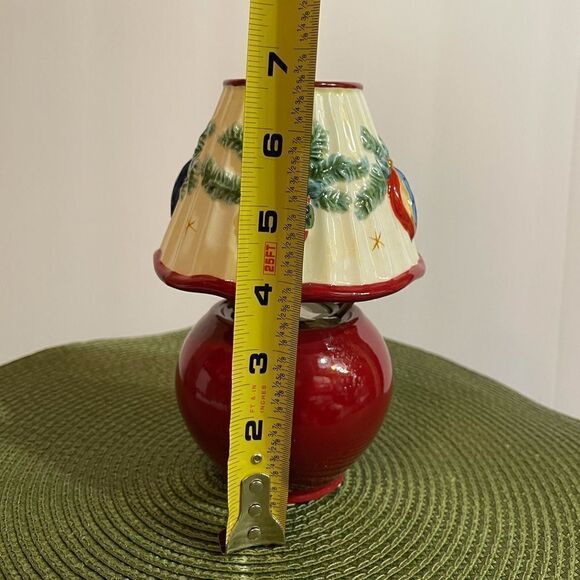 Pfaltzgraff Holiday Garland Tea Light Lamp NWT - Picture 7 of 11